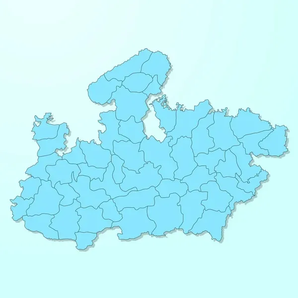 Carte analytique minimaliste en dégradés bleus illustrant une estimation de progression